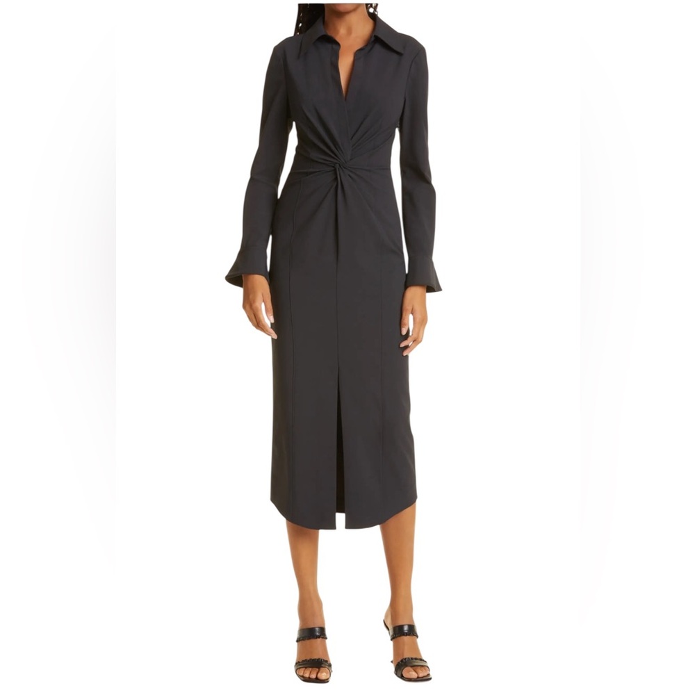 Cinq a Sept McKenna Midi Dress Black Sz 6